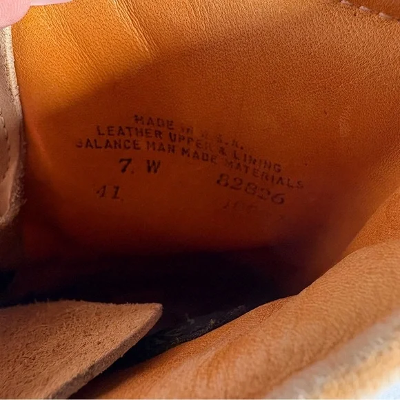 Timberland VTG Tan Lace-Up Boots Men’s Sz 7W Oil Resistant - Picture 8 of 8